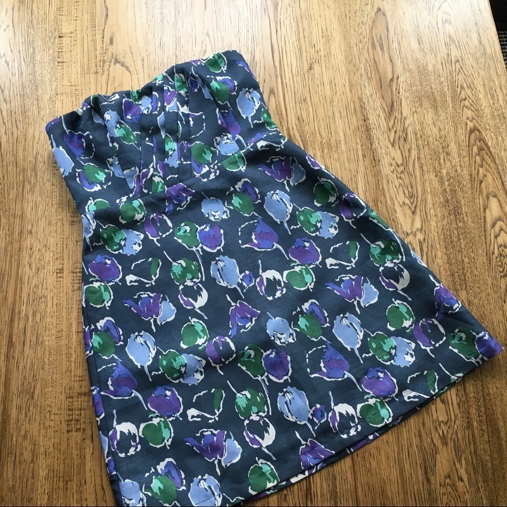 American Eagle Outfitters Strapless Floral Dress Size 0 - Picture 3 of 6